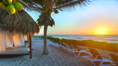 Riviera Maya beach view